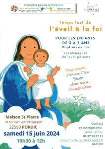 10h30 Temps forts de l’éveil à la foi pour les enfants de 3 à 6 ans @ Maison Saint Pierre à Pordic | Pordic | Bretagne | France