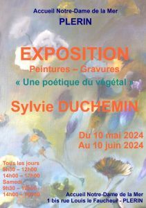 Sylvie Duchemin expose à l'accueil Notre-Dame de la Mer @ Accueil Notre-Dame de la Mer | Plérin | Bretagne | France